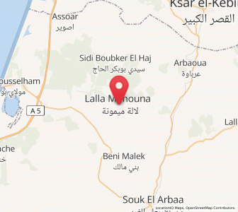 Carte : Lalla Mimouna, Rabat-Salé-Kénitra