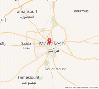 Carte : Marrakech, Marrakech-Safi