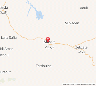 Carte : Midelt, Béni Mellal-Khénifra
