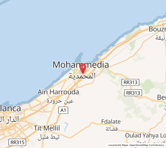 Carte : Mohammédia, Casablanca-Settat