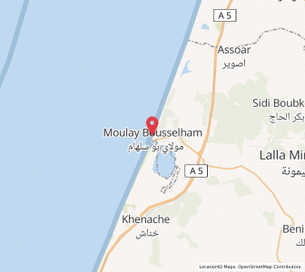 Carte : Moulay Bousselham, Rabat-Salé-Kénitra