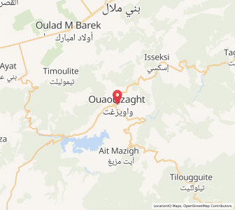 Carte : Ouaouizeght, Béni Mellal-Khénifra