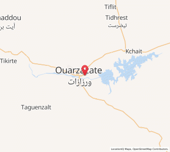 Carte : Ouarzazate, Drâa-Tafilalet
