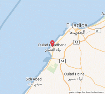 Carte : Oulad El Rhadabne, Casablanca-Settat