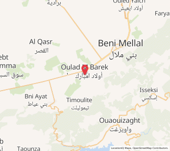 Carte : Oulad Embarek, Béni Mellal-Khénifra