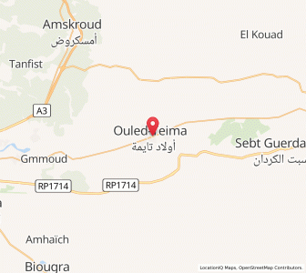 Carte : Oulad Teïma, Souss-Massa