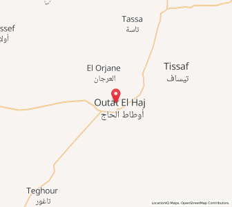 Carte : Outat Oulad Al Haj, Fès-Meknès