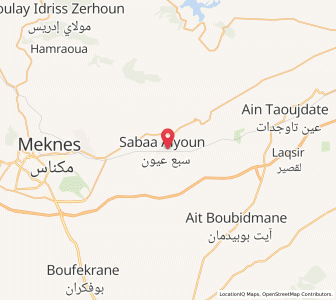 Carte : Sabaa Aiyoun, Fès-Meknès