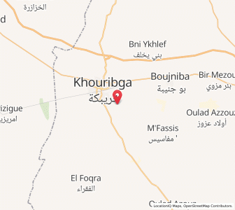 Carte : Sidi Bou Lanouar, Béni Mellal-Khénifra