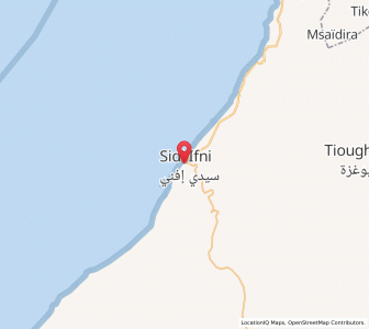 Carte : Sidi Ifni, Souss-Massa