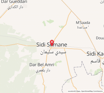 Carte : Sidi Slimane, Rabat-Salé-Kénitra