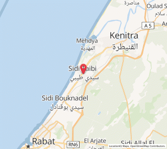 Carte : Sidi Taibi, Rabat-Salé-Kénitra
