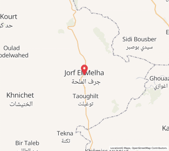 Carte : Souk et Tnine Jorf el Mellah, Rabat-Salé-Kénitra