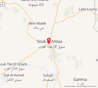 Carte : Souq Larb’a al Gharb, Rabat-Salé-Kénitra