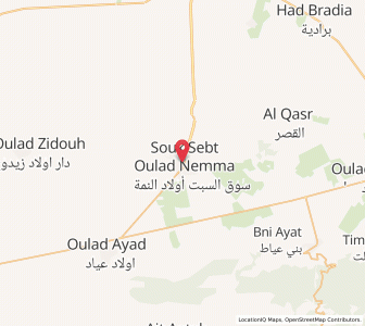 Carte : Souq Sebt Oulad Nemma, Béni Mellal-Khénifra