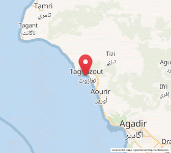 Carte : Taghazout, Souss-Massa