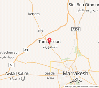 Carte : Tamansourt, Marrakech-Safi