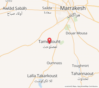 Carte : Tameslouht, Marrakech-Safi