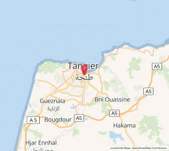Carte : Tanger, Tanger-Tétouan-Al Hoceïma