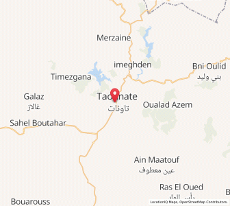 Carte : Taounate, Fès-Meknès