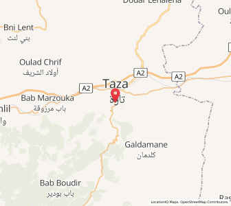 Carte : Taza, Fès-Meknès