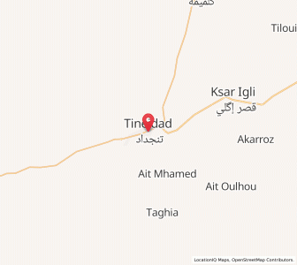 Carte : Tinajdad, Drâa-Tafilalet