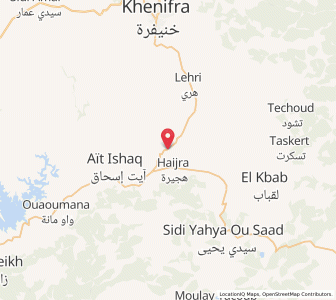 Carte : Tirhassaline, Béni Mellal-Khénifra