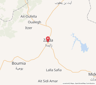 Carte : Zayda, Drâa-Tafilalet