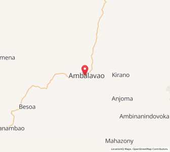 Map of Ambalavao, Upper Matsiatra