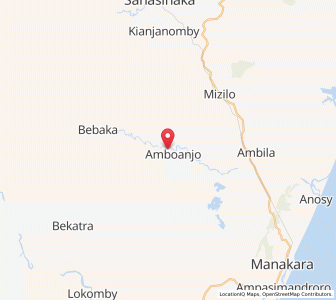 Map of Amboanjo, Fitovinany Region