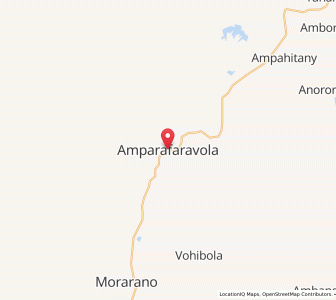 Map of Amparafaravola, Alaotra Mangoro