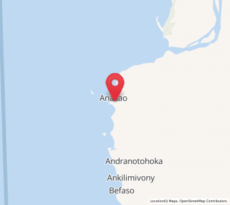 Map of Anakao, Atsimo-Andrefana