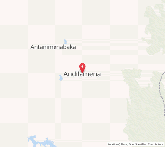 Map of Andilamena, Alaotra Mangoro