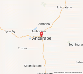 Map of Antsirabe, Vakinankaratra