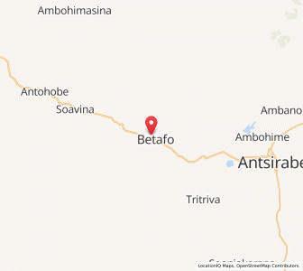 Map of Betafo, Vakinankaratra