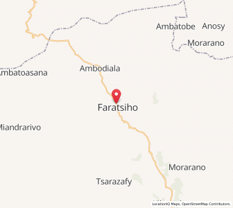 Map of Faratsiho, Vakinankaratra