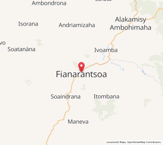 Map of Fianarantsoa, Upper Matsiatra