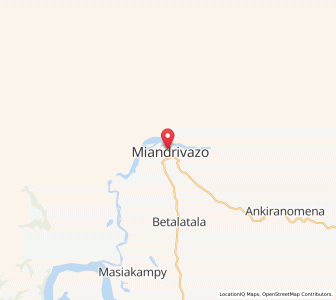 Map of Miandrivazo, Menabe