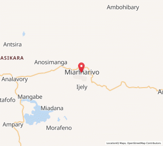 Map of Miarinarivo, Itasy