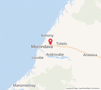 Map of Morondava, Menabe
