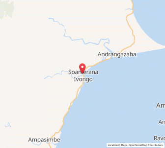 Map of Soanierana Ivongo, Analanjirofo