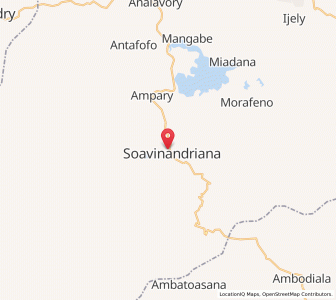 Map of Soavinandriana, Itasy