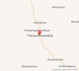 Map of Tsiroanomandidy, Bongolava