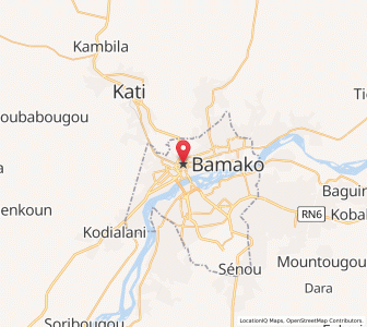 Carte : Bamako