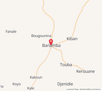 Carte : Banamba, Koulikoro