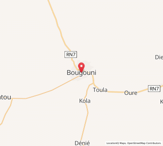 Carte : Bougouni, Sikasso
