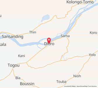 Carte : Diourou, Ségou