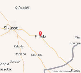 Carte : Finkolo, Sikasso