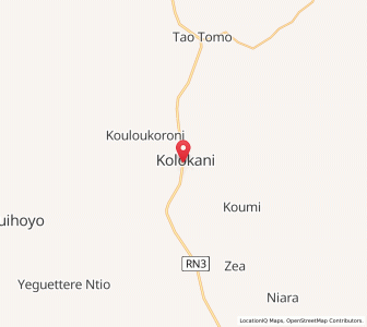Carte : Kolokani, Koulikoro