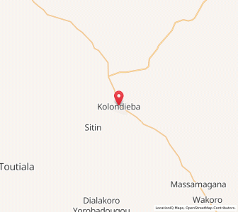 Carte : Kolondiéba, Sikasso